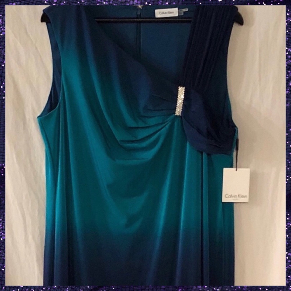 Calvin Klein Blue Ombré Dress - NWT
